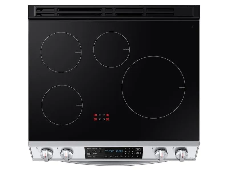 Samsung NE63B8611SS 6.3 Cu. Ft. Smart Instant Heat Induction Slide-In Range With Air Fry & Convection  In Stainless Steel