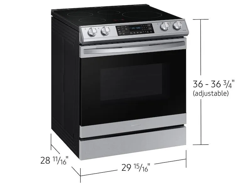 Samsung NE63B8611SS 6.3 Cu. Ft. Smart Instant Heat Induction Slide-In Range With Air Fry & Convection  In Stainless Steel