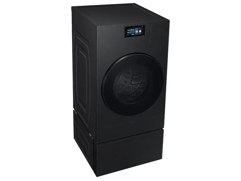 Samsung WE702NB Bespoke Ai Laundry Combo&#8482; Pedestal With Storage Drawer In Brushed Black
