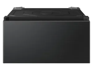 Samsung WE702NB Bespoke Ai Laundry Combo&#8482; Pedestal With Storage Drawer In Brushed Black