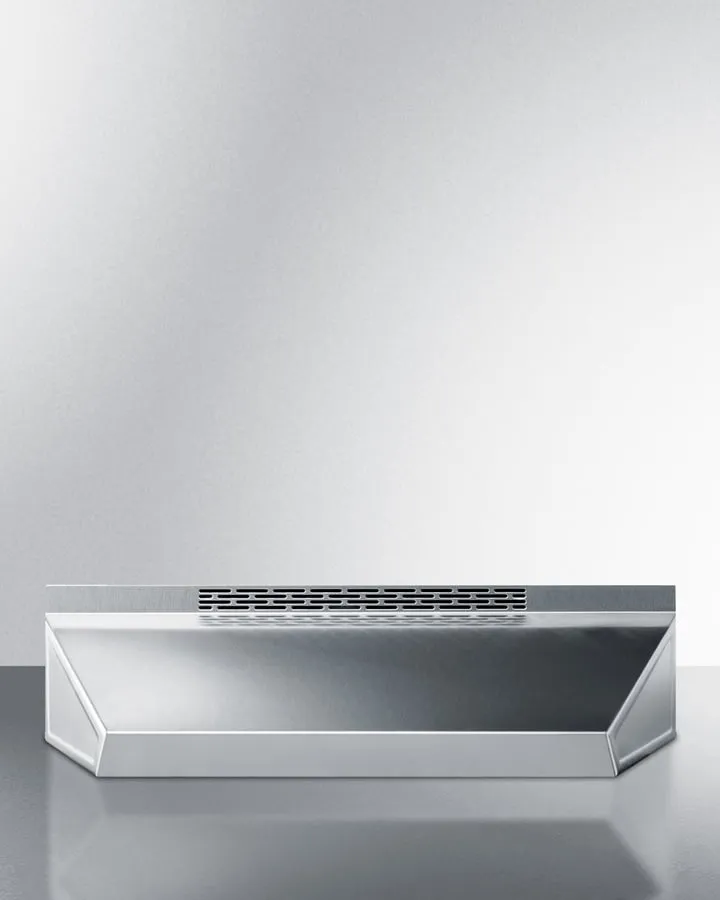 Summit ADAH1718SS 18 Under Cabinet Ductless Range Hood. Ada Compliant