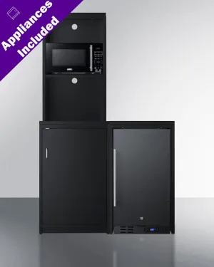 Summit CWSUITE43R 43 Wide Casework Suite With Refrigerator And Microwave. Ada Height