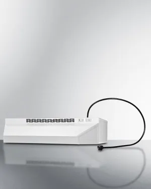 Summit H1620PTCRDWH 20 Under Cabinet Convertible Range Hood With Plug