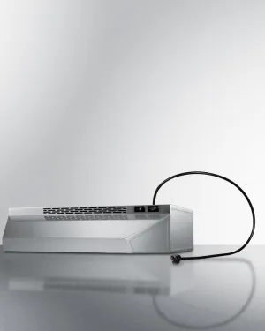 Summit H1624PTCRDSS 24 Under Cabinet Convertible Range Hood With Plug