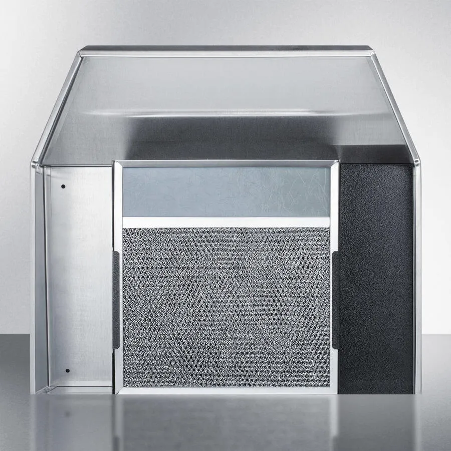 Summit H1624PTCRDSS 24 Under Cabinet Convertible Range Hood With Plug