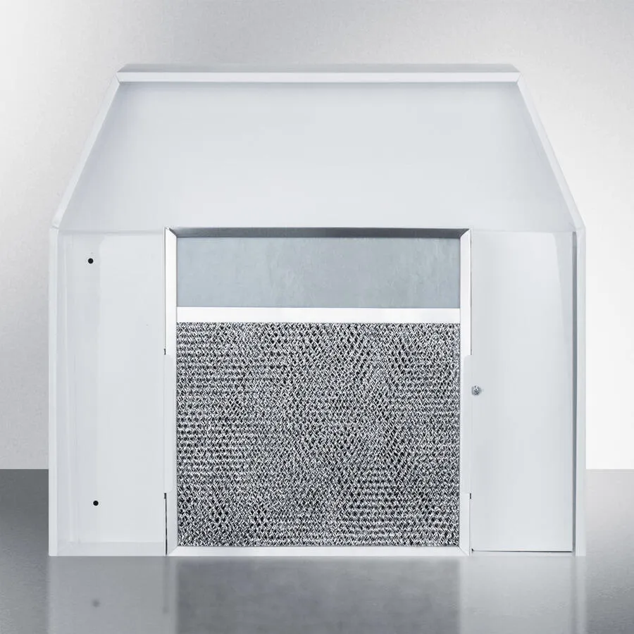 Summit H1624PTCRDWH 24 Under Cabinet Convertible Range Hood With Plug