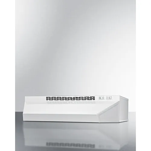 Summit H1630W 30 Under Cabinet Convertible Range Hood