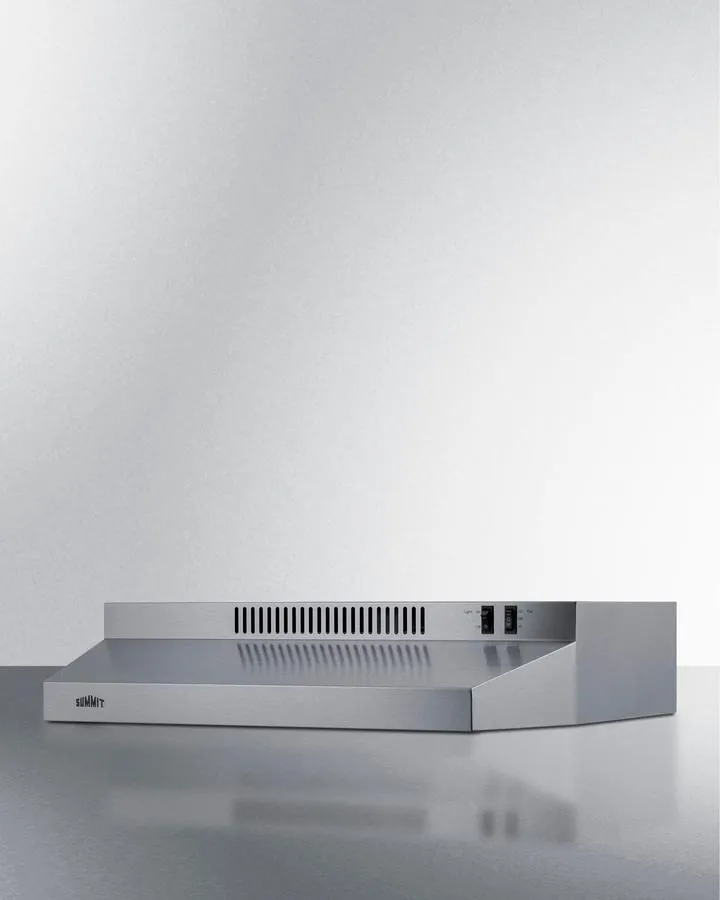 Summit H24RSSADA 24 Under Cabinet Convertible Range Hood. Ada Compliant