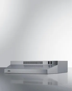 Summit H24RSSADA 24 Under Cabinet Convertible Range Hood. Ada Compliant