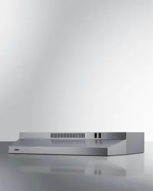 Summit H30RSSADA 30 Under Cabinet Convertible Range Hood. Ada Compliant