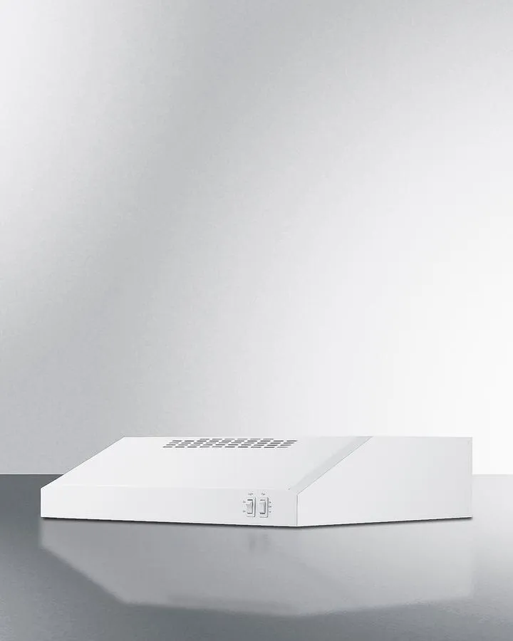 Summit HC20WWADA 20 Under Cabinet Convertible Range Hood. Ada Compliant