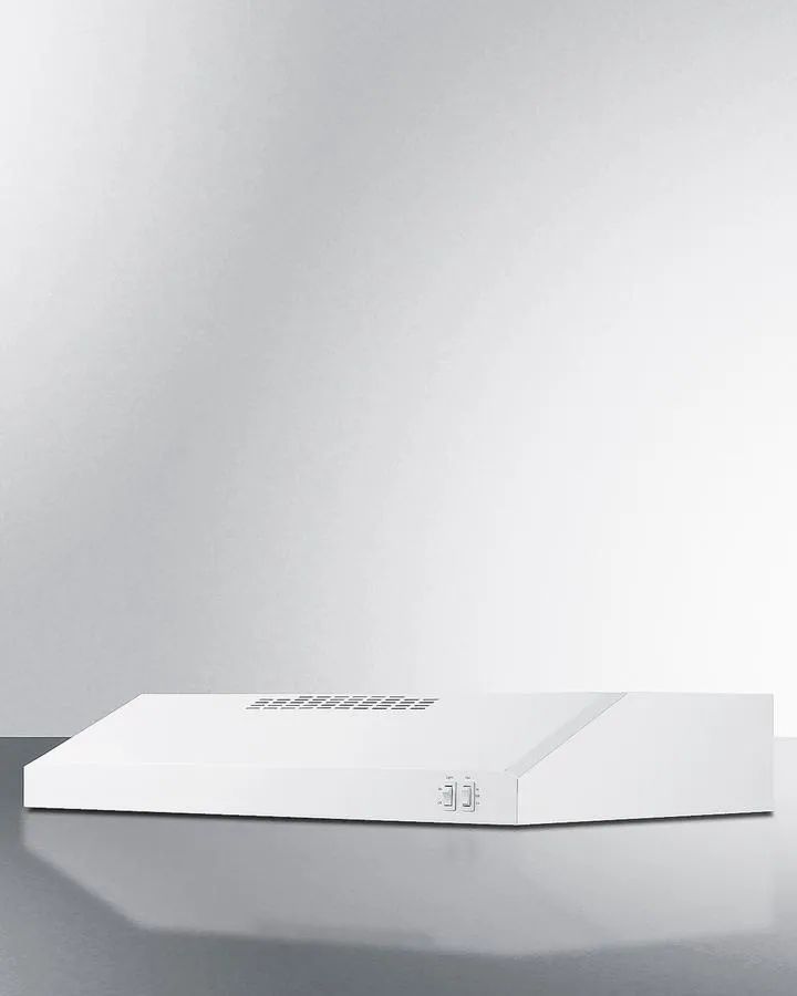 Summit HC30WWADA 30 Under Cabinet Convertible Range Hood. Ada Compliant