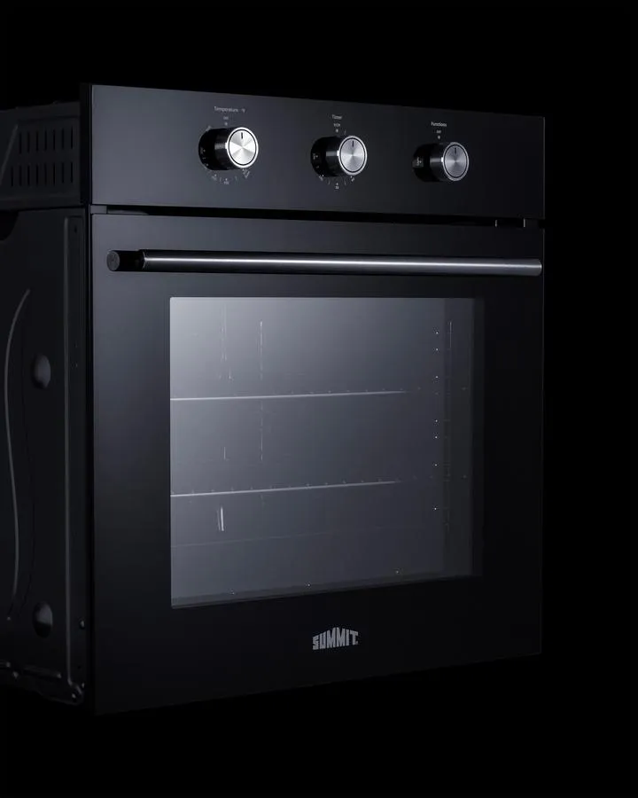 Summit SGW241BK 24 Wide Gas Wall Oven