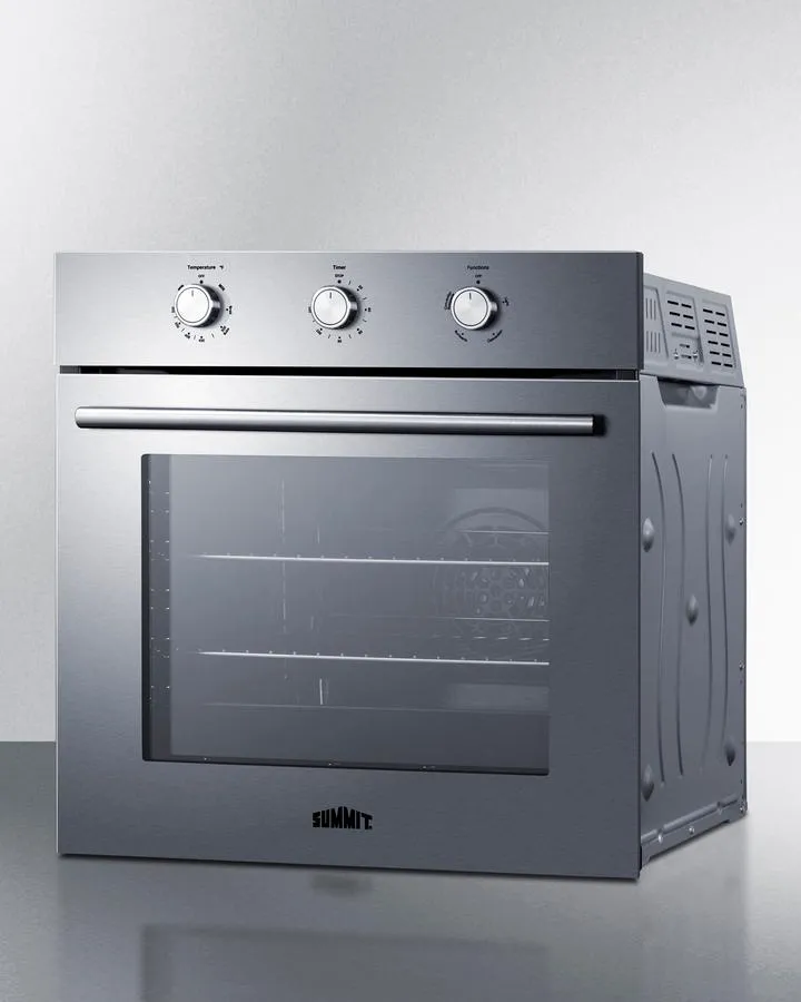 Summit SGW244SSLP 24 Wide Lp Gas Wall Oven