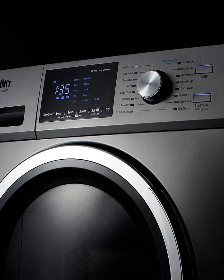 Summit SPWD2203P 24 Wide 115V Electric Washer/Dryer Combo