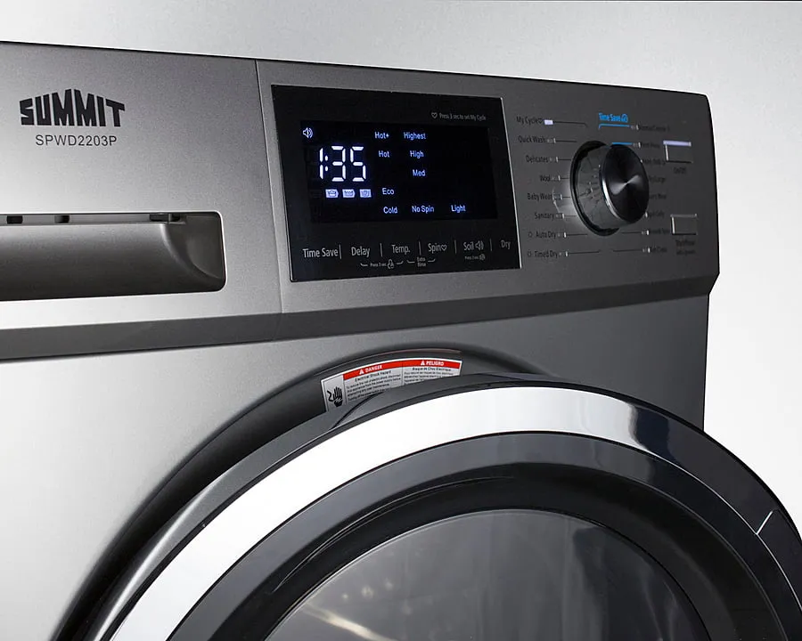 Summit SPWD2203P 24 Wide 115V Electric Washer/Dryer Combo