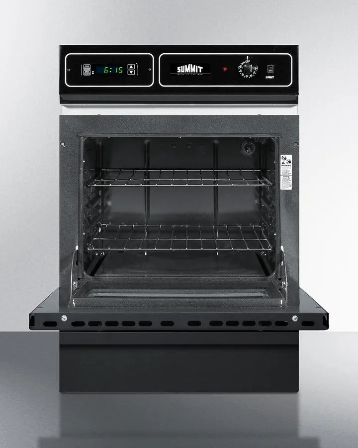 Summit TEM715DK 24 Wide Electric Wall Oven. 115V
