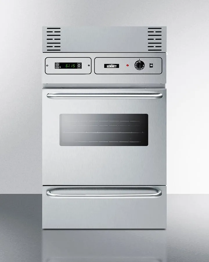 Summit TEM755BKW 24 Wide Electric Wall Oven. 115V
