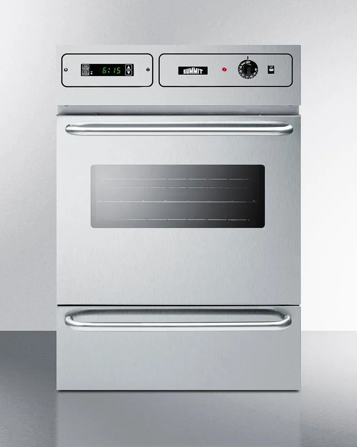 Summit TEM755BKW 24 Wide Electric Wall Oven. 115V