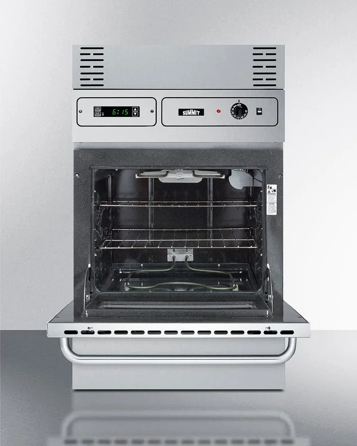 Summit TEM755BKW 24 Wide Electric Wall Oven. 115V