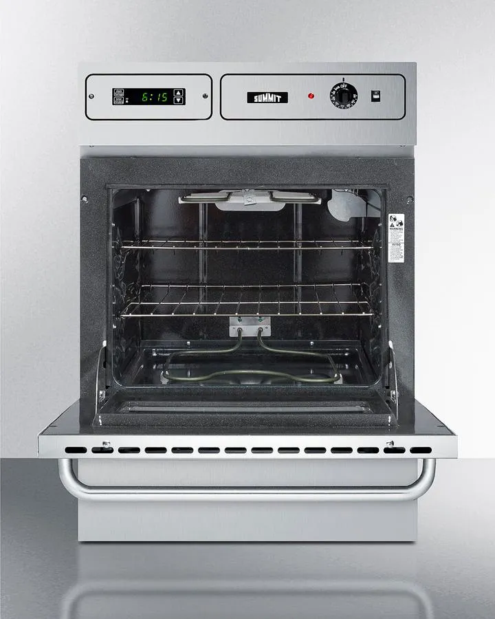 Summit TEM755BKW 24 Wide Electric Wall Oven. 115V
