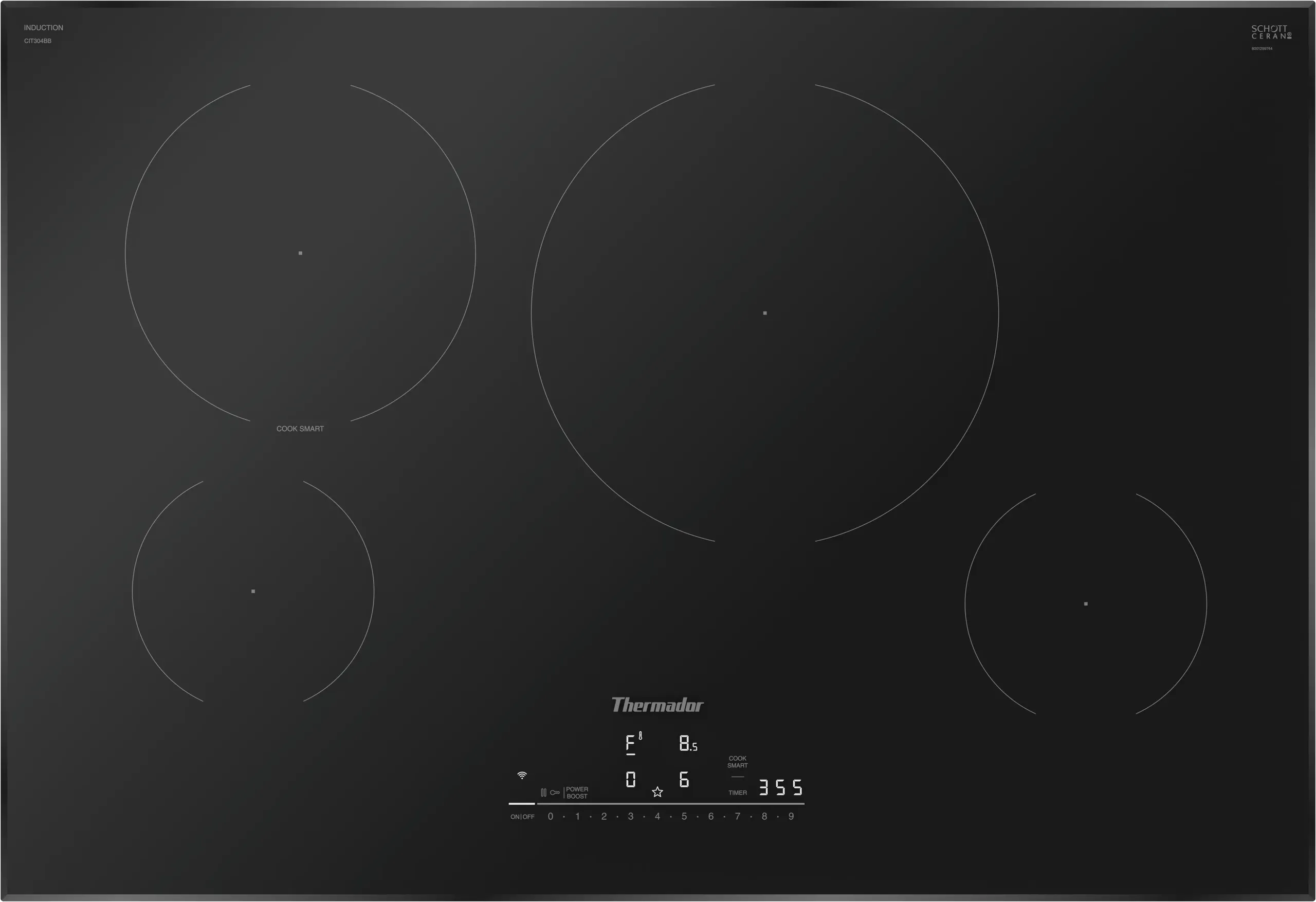 Thermador CIT304BB Heritage Induction Cooktop 30'' Black. Without Frame