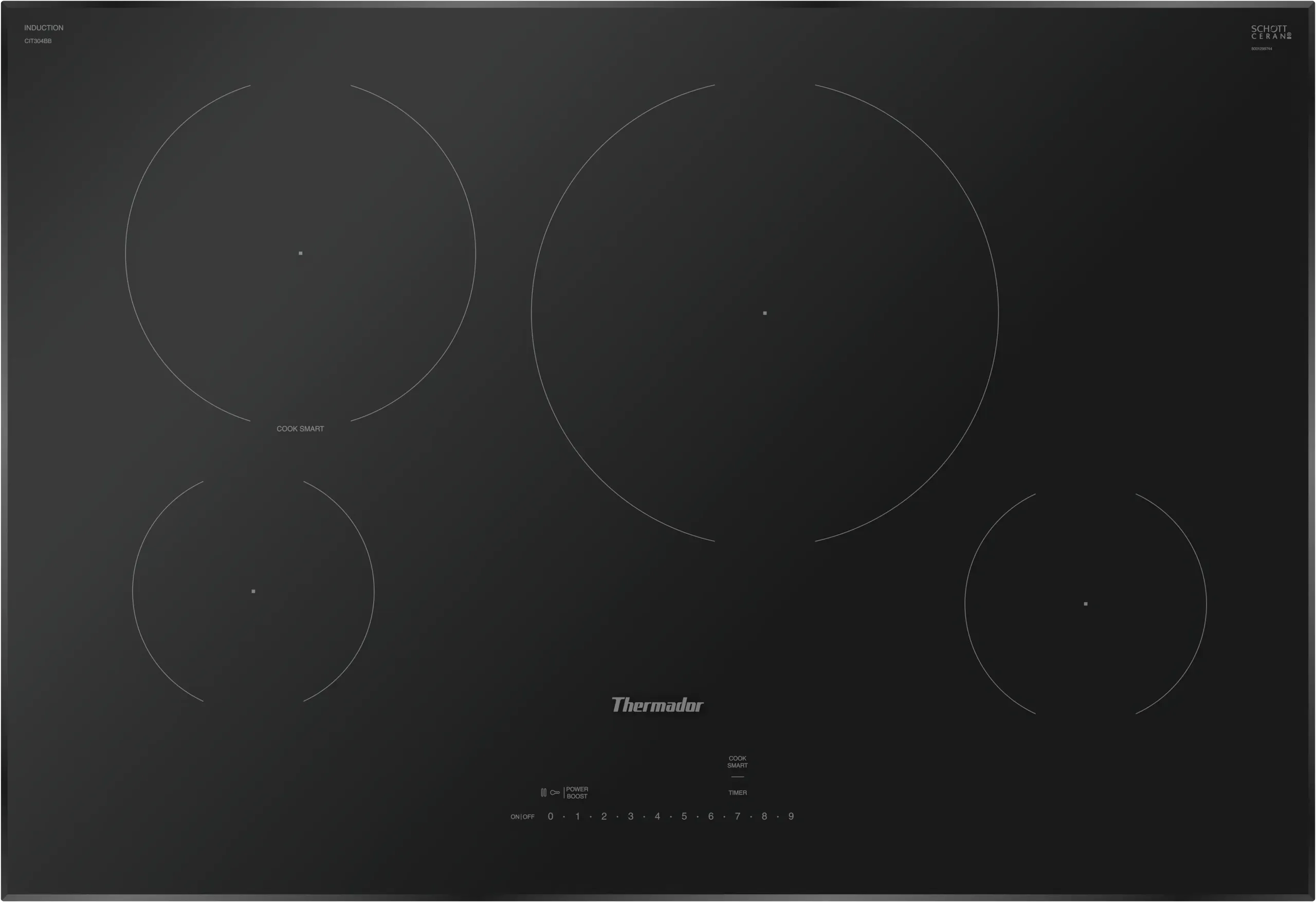 Thermador CIT304BB Heritage Induction Cooktop 30'' Black. Without Frame