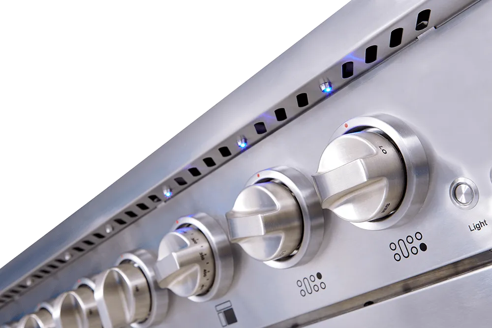 Thor Kitchen HRG4808ULP 48 Inch 6 Burner Professional Gas Range (Video Demo) - Liquid Propane