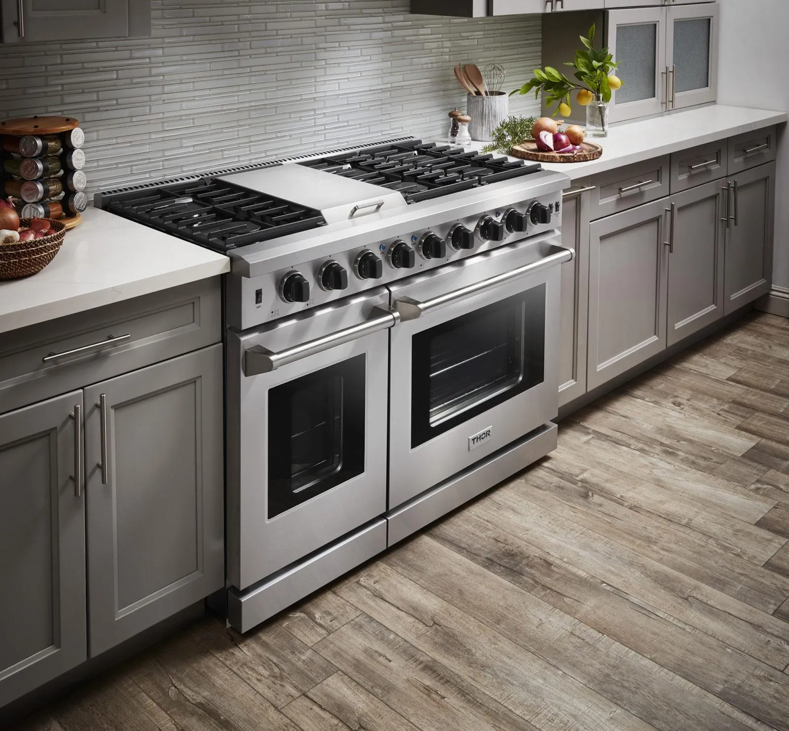 Thor Kitchen LRG4807ULP 48 Inch Gas Range In Stainless Steel - Liquid Propane