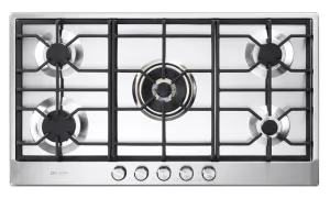 Verona VDGCT536FSS Verona 36 Designer Gas Cooktop-Brass Burners Ss