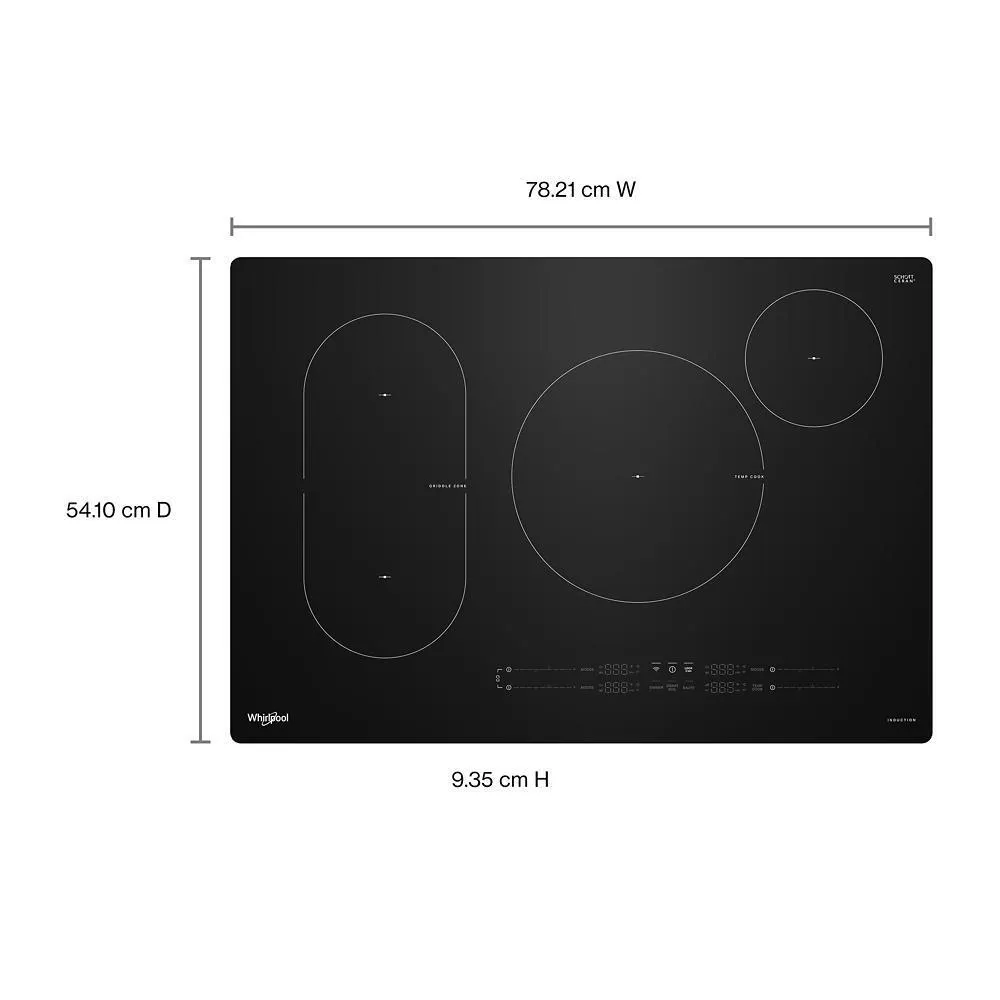 Whirlpool WCIT7030SB 30 Intelligent Induction Cooktop With Temp Cook&#8482; Technology