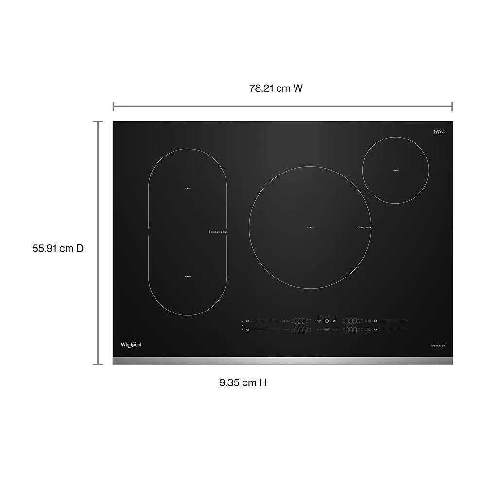 Whirlpool WCIT7030SS 30 Intelligent Induction Cooktop With Temp Cook&#8482; Technology