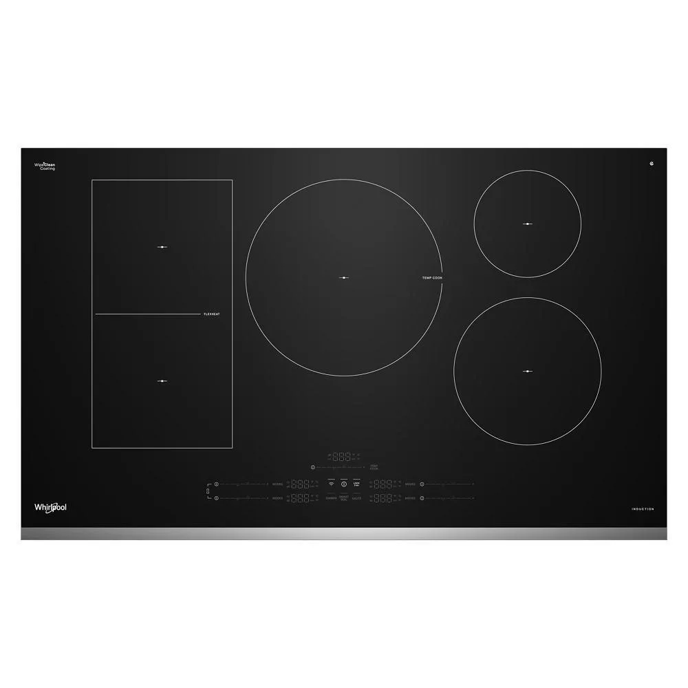 Whirlpool WCIT7536SS 36 Intelligent Induction Cooktop With Temp Cook&#8482; Technology And Wipeclean&#8482; Coating