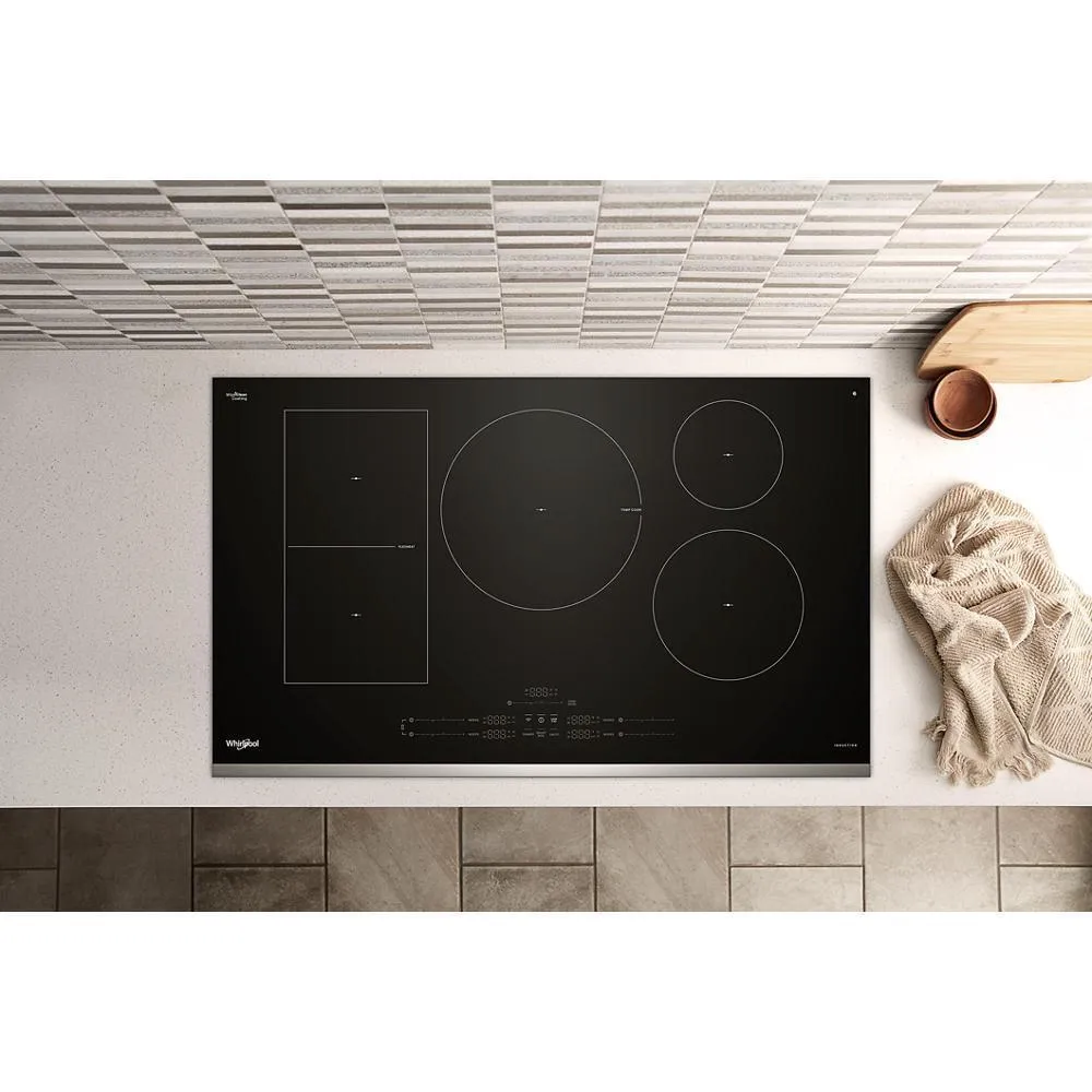 Whirlpool WCIT7536SS 36 Intelligent Induction Cooktop With Temp Cook&#8482; Technology And Wipeclean&#8482; Coating