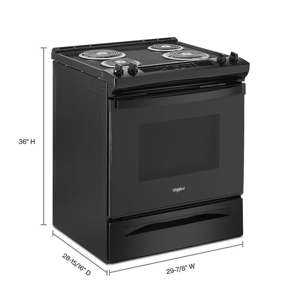 Whirlpool WEC310S0LB 4.8 Cu. Ft. Whirlpool Electric Range With Frozen Bake&#8482; Technology
