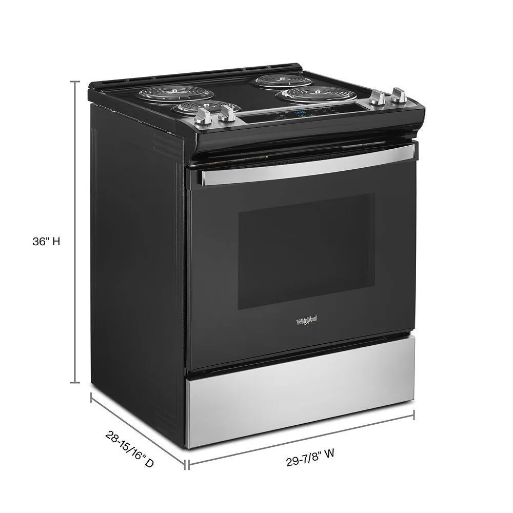 Whirlpool WEC310S0LS 4.8 Cu. Ft. Whirlpool Electric Range With Frozen Bake&#8482; Technology
