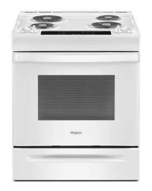 Whirlpool WEC310S0LW 4.8 Cu. Ft. Whirlpool Electric Range With Frozen Bake&#8482; Technology