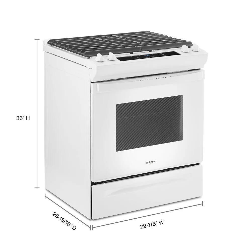 Whirlpool WEG515S0LW 5.0 Cu. Ft. Whirlpool Gas Range With Frozen Bake&#8482; Technology