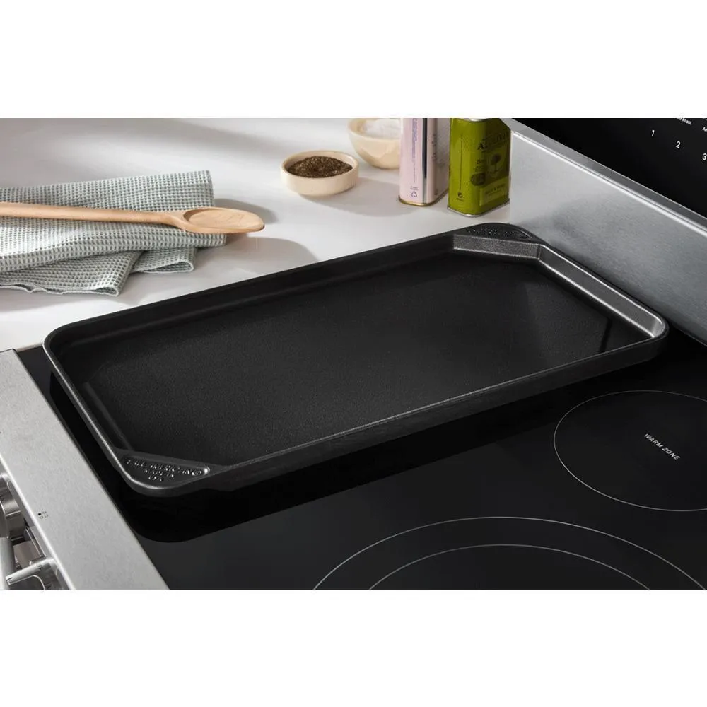 Whirlpool WFES7530RB 30-Inch Smart Electric Smart Range With Air Cooking Technology. No Preheat Air Fry. High Speed Preheat Oven. Wipeclean&#8482; Coating. And Steam/Self Clean
