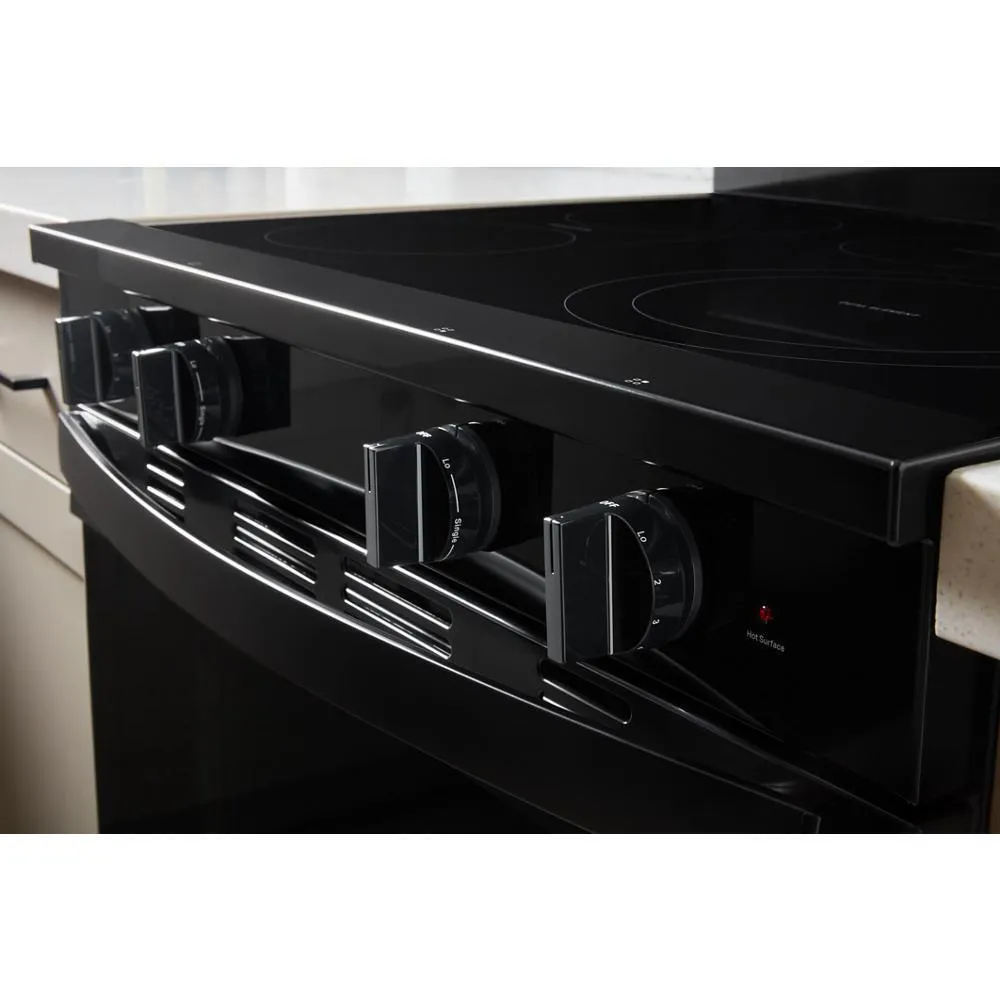 Whirlpool WFES7530RB 30-Inch Smart Electric Smart Range With Air Cooking Technology. No Preheat Air Fry. High Speed Preheat Oven. Wipeclean&#8482; Coating. And Steam/Self Clean