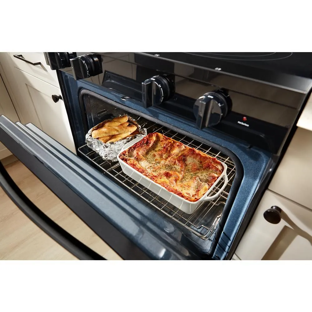 Whirlpool WFES7530RB 30-Inch Smart Electric Smart Range With Air Cooking Technology. No Preheat Air Fry. High Speed Preheat Oven. Wipeclean&#8482; Coating. And Steam/Self Clean