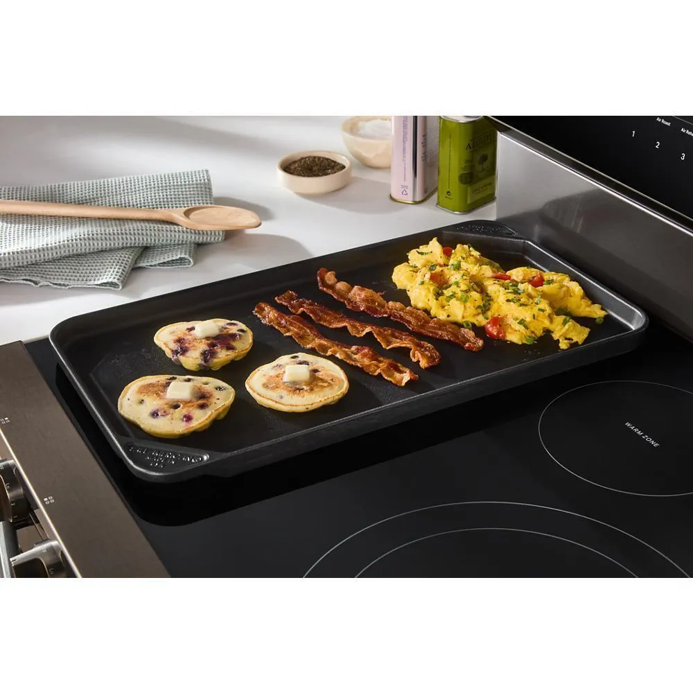 Whirlpool WFES7530RV 30-Inch Smart Electric Smart Range With Air Cooking Technology. No Preheat Air Fry. High Speed Preheat Oven. Wipeclean&#8482; Coating. And Steam/Self Clean