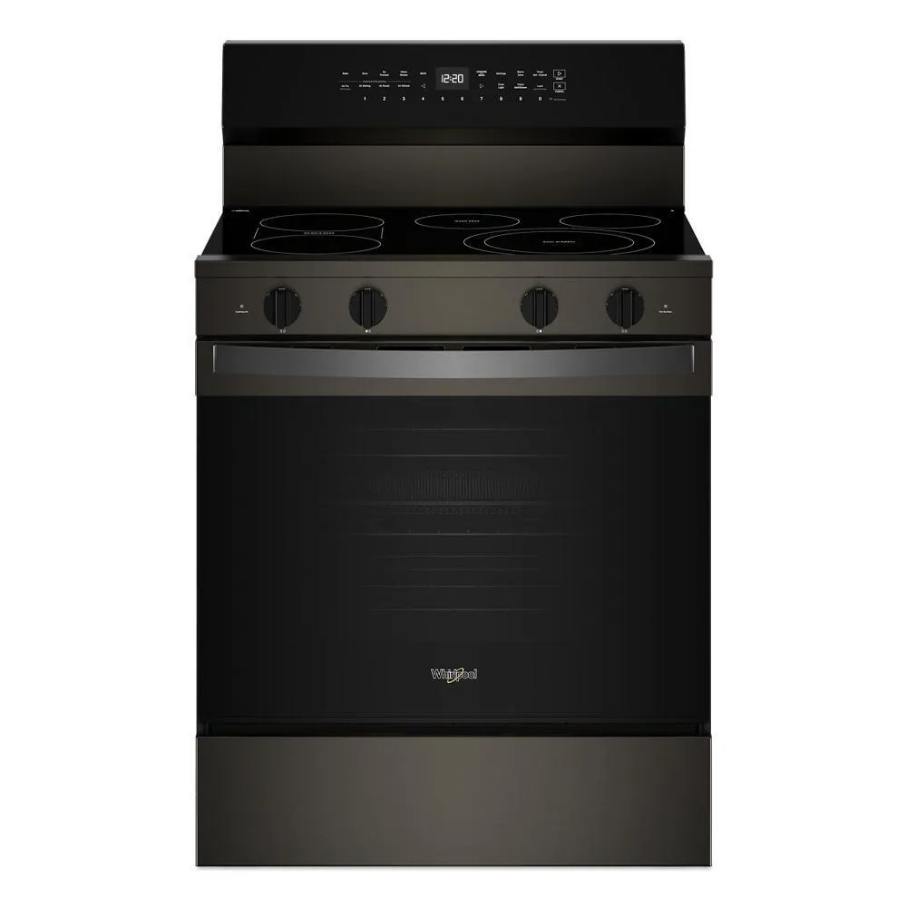 Whirlpool WFES7530RV 30-Inch Smart Electric Smart Range With Air Cooking Technology. No Preheat Air Fry. High Speed Preheat Oven. Wipeclean&#8482; Coating. And Steam/Self Clean