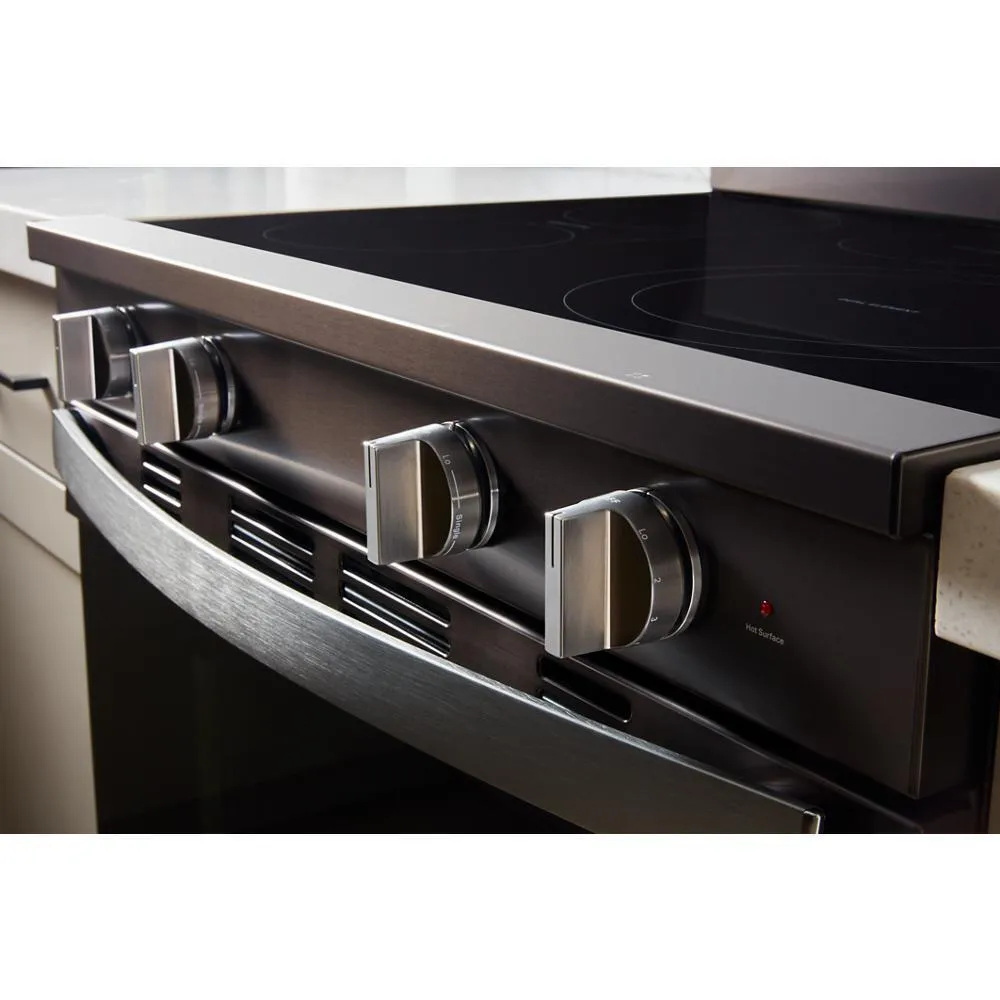 Whirlpool WFES7530RV 30-Inch Smart Electric Smart Range With Air Cooking Technology. No Preheat Air Fry. High Speed Preheat Oven. Wipeclean&#8482; Coating. And Steam/Self Clean