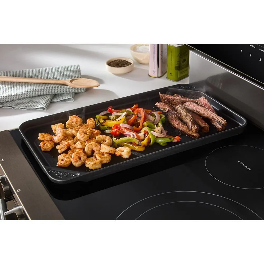 Whirlpool WFES7530RV 30-Inch Smart Electric Smart Range With Air Cooking Technology. No Preheat Air Fry. High Speed Preheat Oven. Wipeclean&#8482; Coating. And Steam/Self Clean