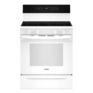 Whirlpool WFES7530RW 30-Inch Smart Electric Smart Range With Air Cooking Technology. No Preheat Air Fry. High Speed Preheat Oven. Wipeclean&#8482; Coating. And Steam/Self Clean