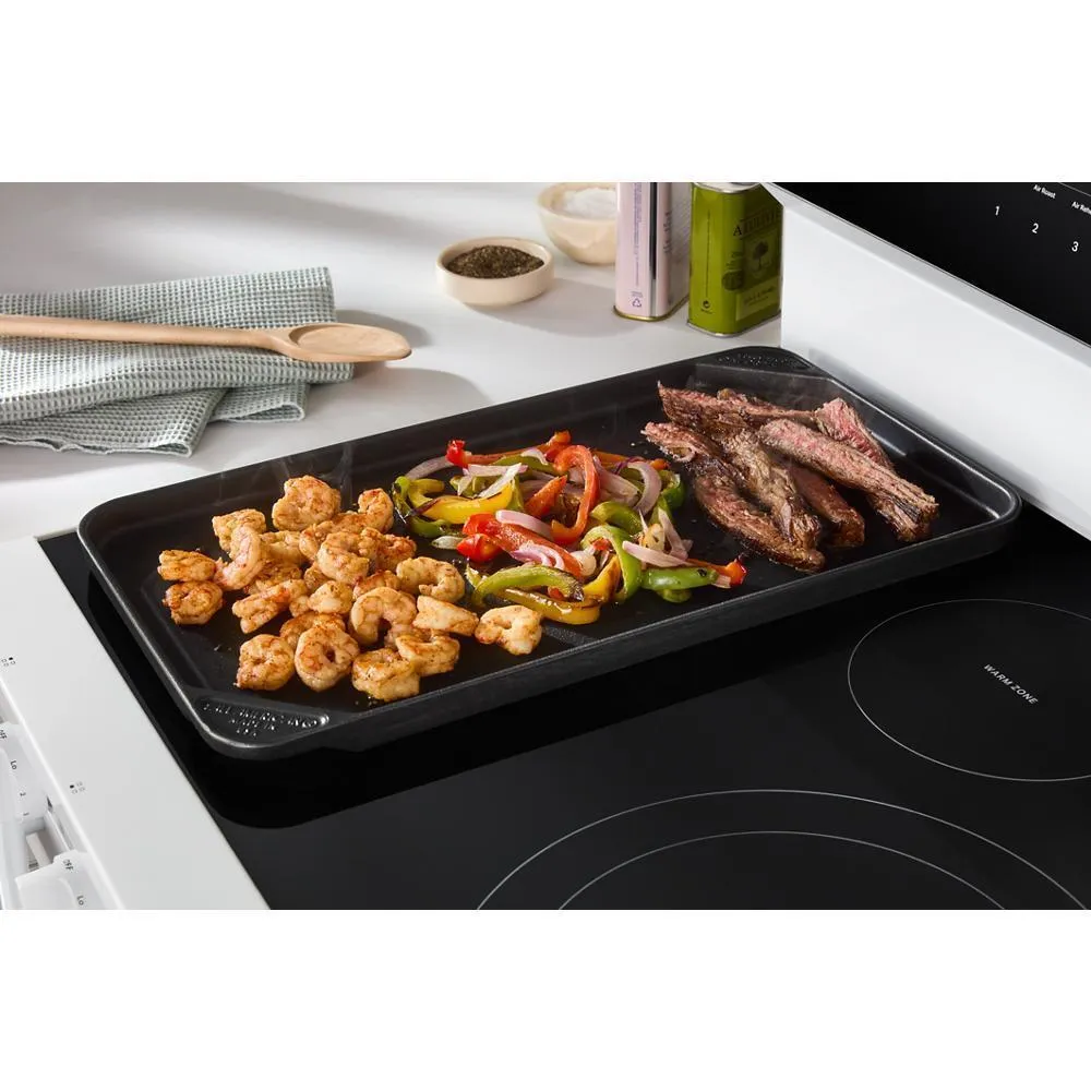 Whirlpool WFES7530RW 30-Inch Smart Electric Smart Range With Air Cooking Technology. No Preheat Air Fry. High Speed Preheat Oven. Wipeclean&#8482; Coating. And Steam/Self Clean