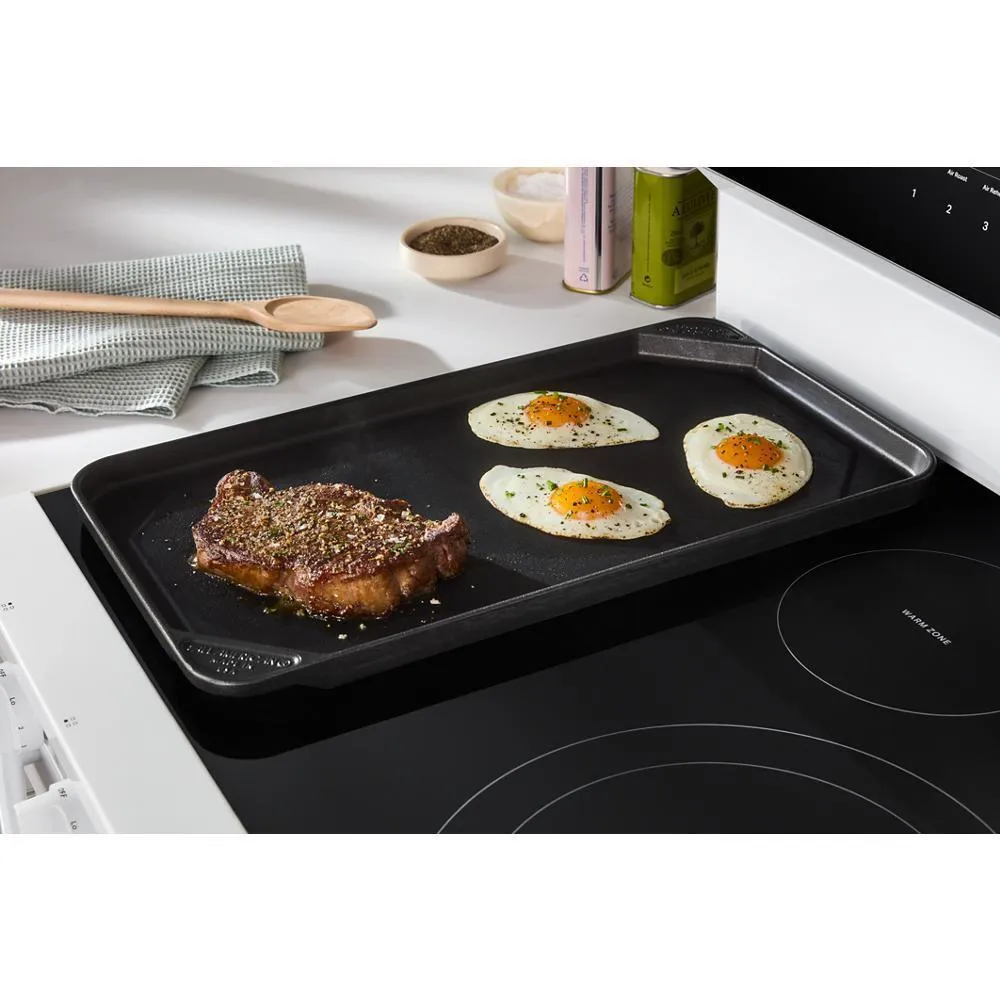 Whirlpool WFES7530RW 30-Inch Smart Electric Smart Range With Air Cooking Technology. No Preheat Air Fry. High Speed Preheat Oven. Wipeclean&#8482; Coating. And Steam/Self Clean