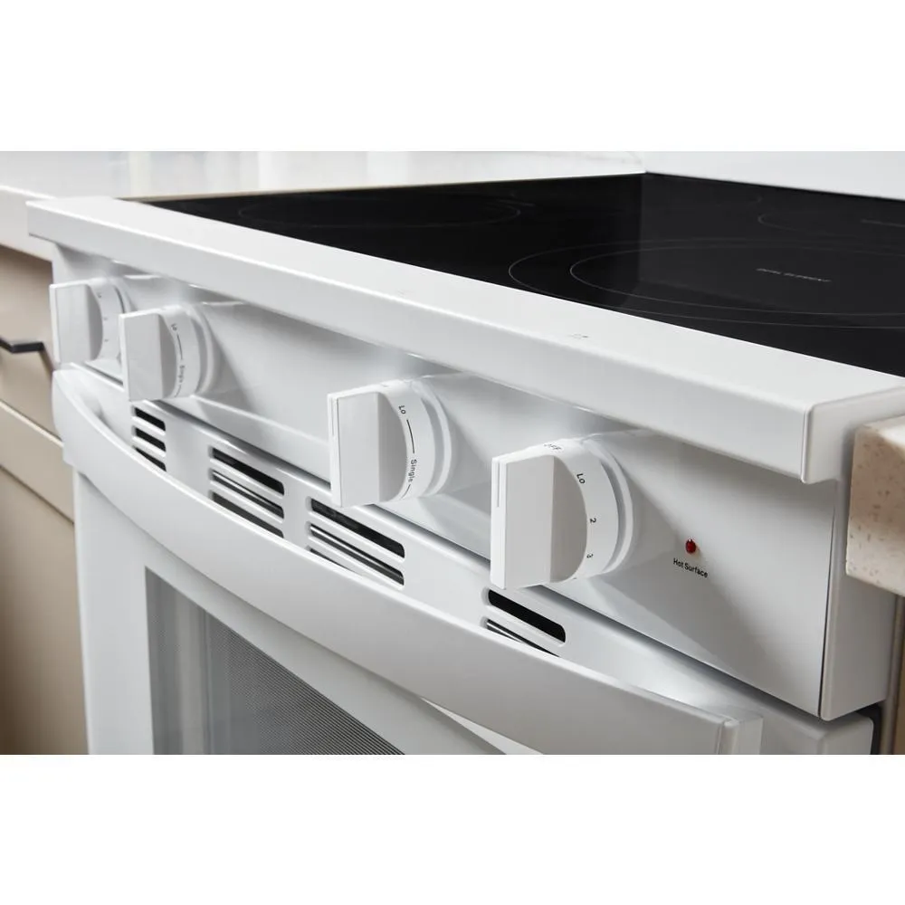 Whirlpool WFES7530RW 30-Inch Smart Electric Smart Range With Air Cooking Technology. No Preheat Air Fry. High Speed Preheat Oven. Wipeclean&#8482; Coating. And Steam/Self Clean