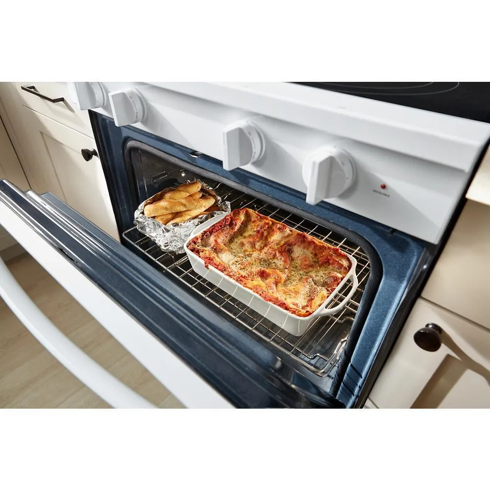 Whirlpool WFES7530RW 30-Inch Smart Electric Smart Range With Air Cooking Technology. No Preheat Air Fry. High Speed Preheat Oven. Wipeclean&#8482; Coating. And Steam/Self Clean